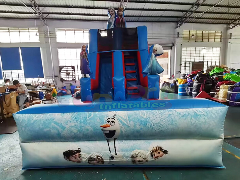 Party Jumpers kommerzielles Wet-Bounce-House, aufblasbare, gefrorene Rutsche mit Pool