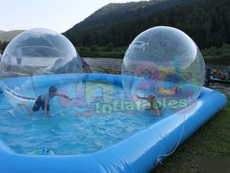 Summer kids inflatable water pool water rolling ball inflatable swimming pool for sale