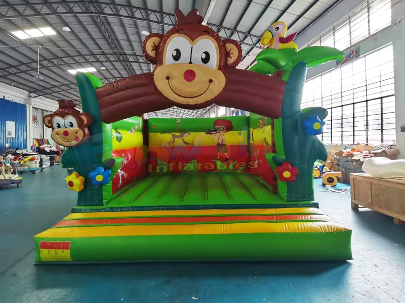 Jumpers de festa ao ar livre pula-pula castelo inflável de macaco inflável para crianças