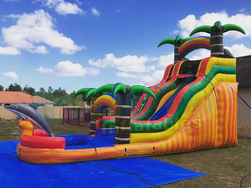 Enorme explosão de água corrediça inflável piscina inflatables para adultos