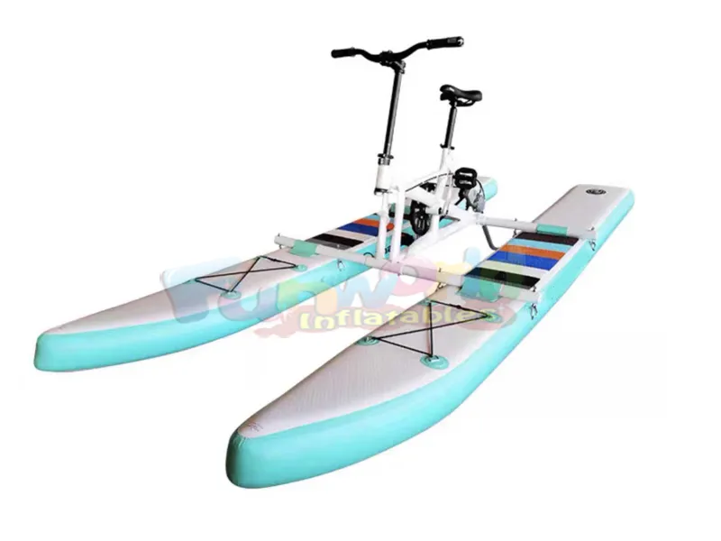 Göl için ticari şişme kano, eğlenceli balıkçılık için su sürme kayaklar deniz pedalı bisiklet teknes