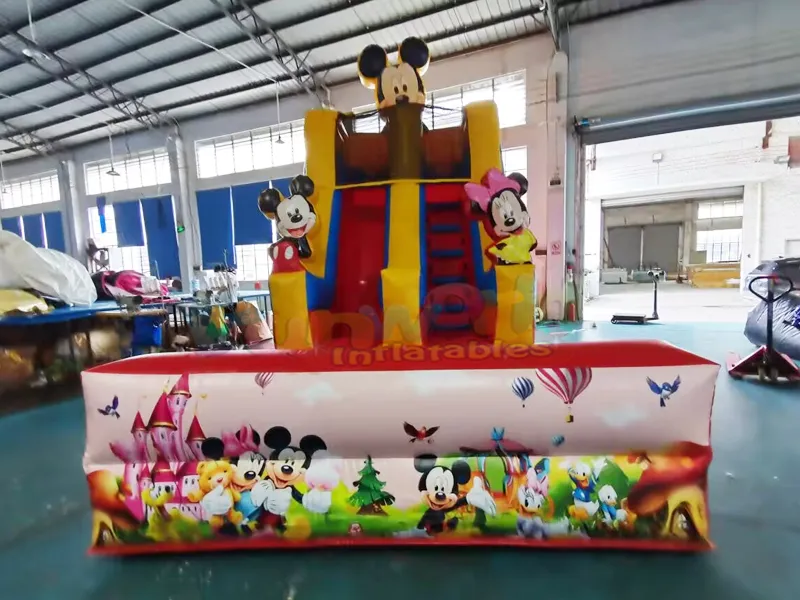 Açık çocuklar arka bahçe sıçrama ev ticari parti atlama kalesi şişme mickey su kaydırağı