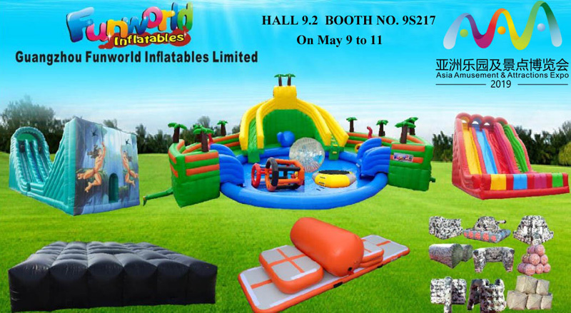 Guangzhou funworld inflatables limited wird an der ASIA AMUSEMENT ATTRACTION EXPO teilnehmen