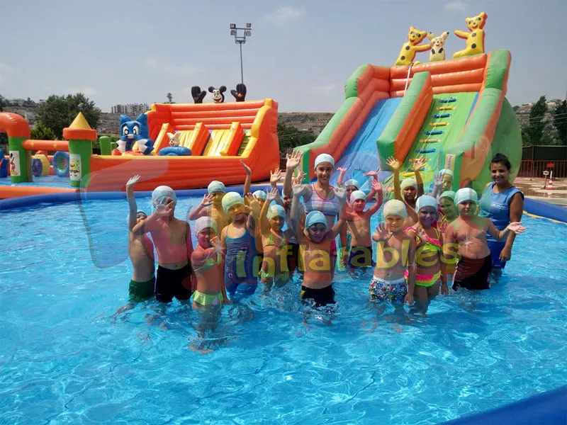 2018 Chine fabricant géant gonflable île flottante gonflable parc aquatique jeux aqua park