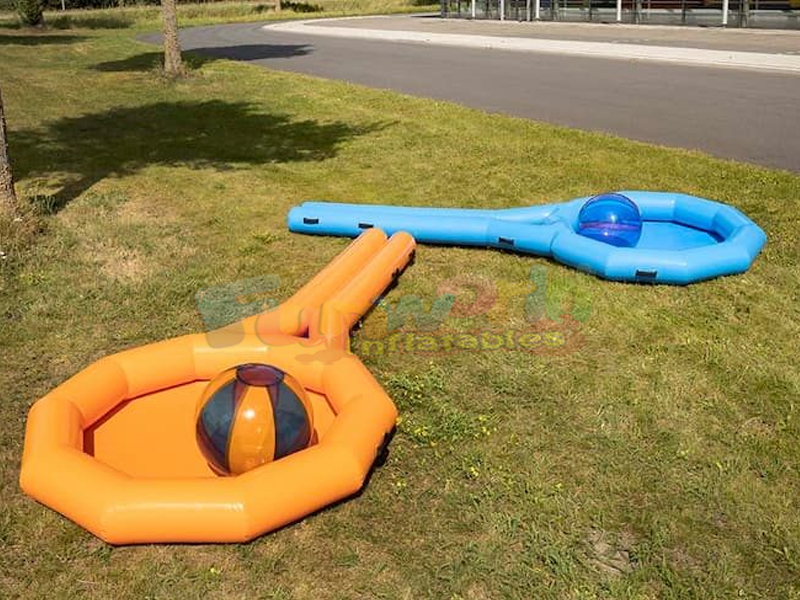 Raquettes de tennis gonflables géantes, jeux de sport, vente en gros, qualité commerciale, carnaval,