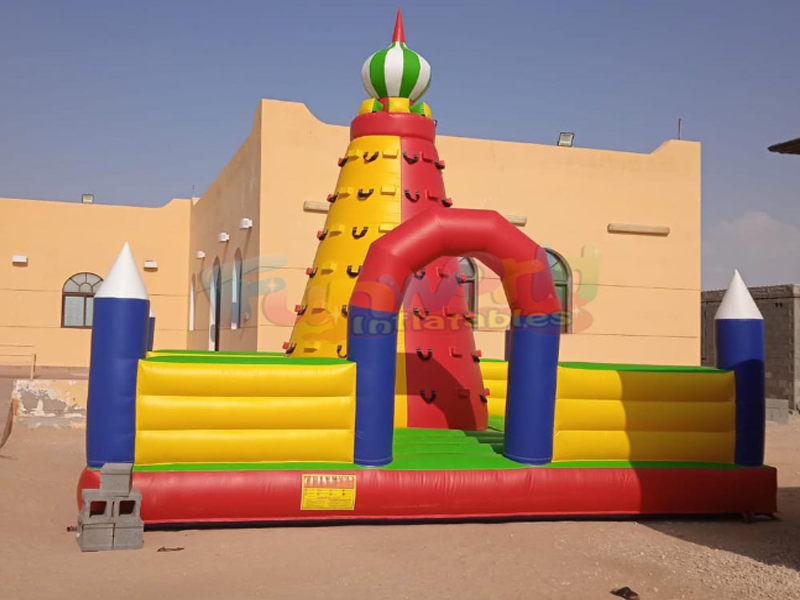 Mur d'escalade gonflable de château gonflable de carnaval de jeux de sport de partie interactive po