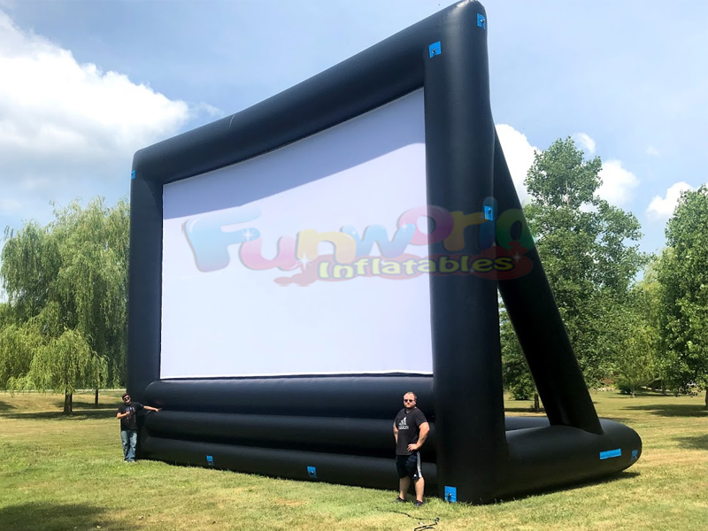 Écran de film gonflable géant de panneau d'affichage gonflable de publicité d'explosion d'air