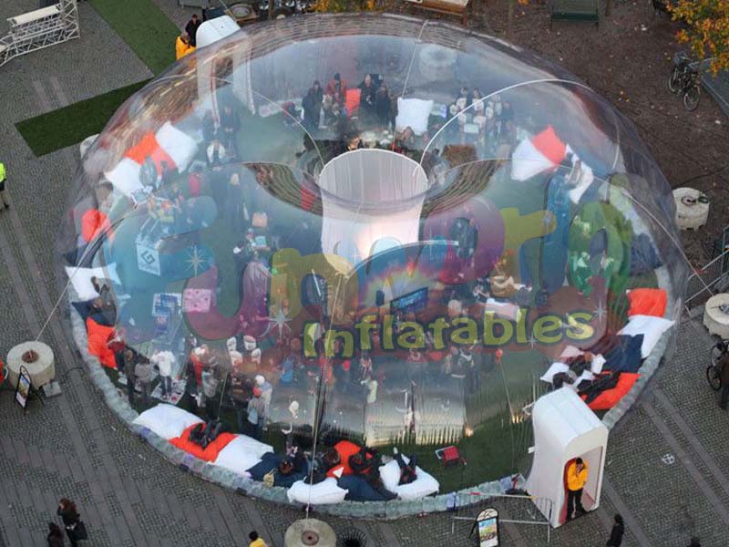 Tente de camping en plein air tente transparente bulle gonflable transparente