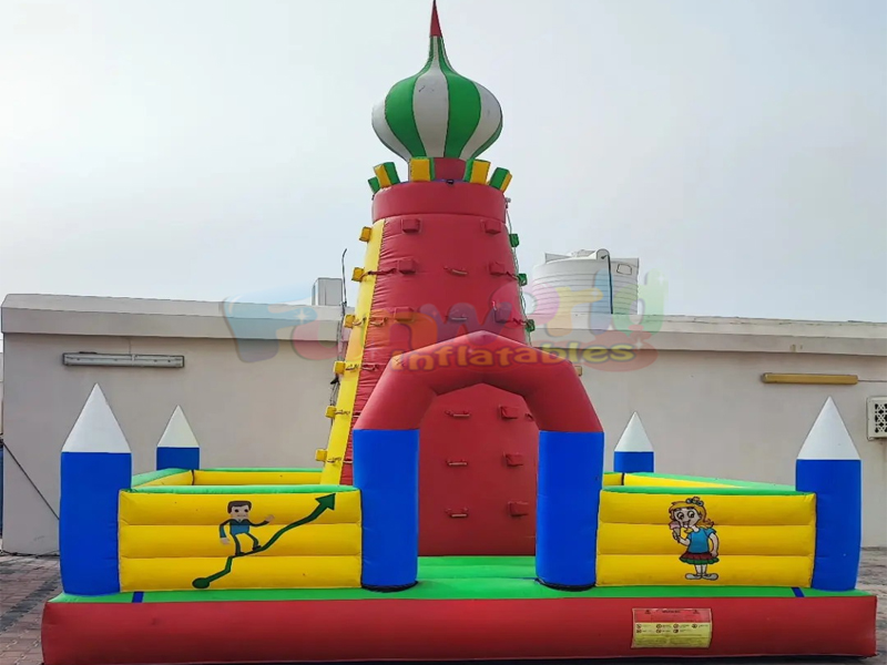 Giochi interattivi di sport di festa, castello gonfiabile di carnevale, parete da arrampicata gonfia