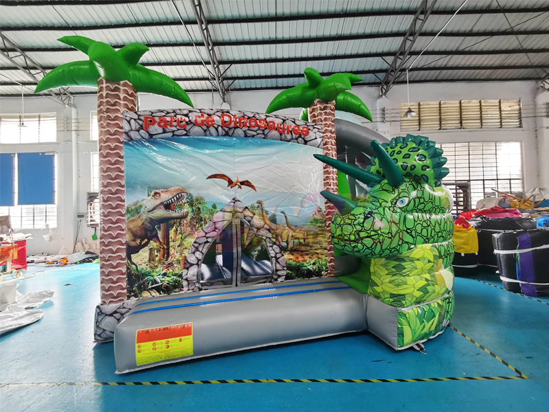 Casa di rimbalzo commerciale con ponticelli combinati per feste all'aperto per bambini con castello