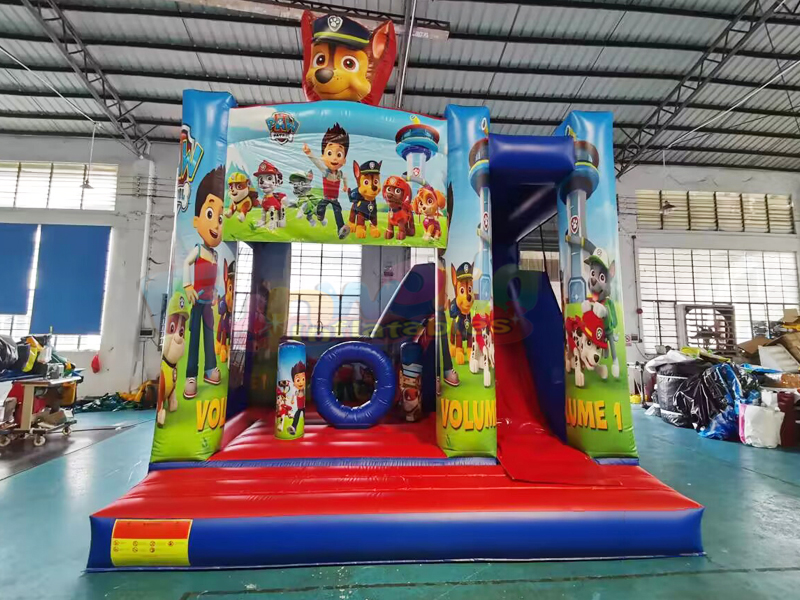 Buttafuori gonfiabili per bambini commerciali per castello gonfiabile di pattuglia di zampa