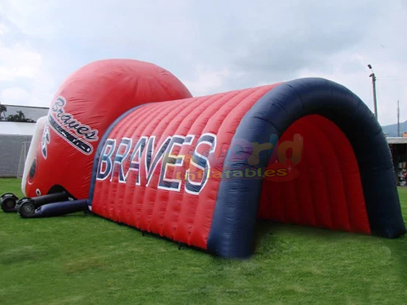 Ingresso gonfiabile per tunnel per casco gonfiabile per eventi sportivi all'aperto, festa a cupola