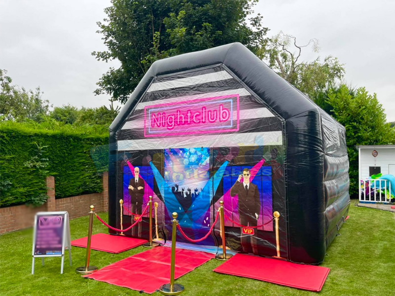 Locale notturno gonfiabile della tenda da pub gonfiabile per feste in discoteca nere all'aperto com