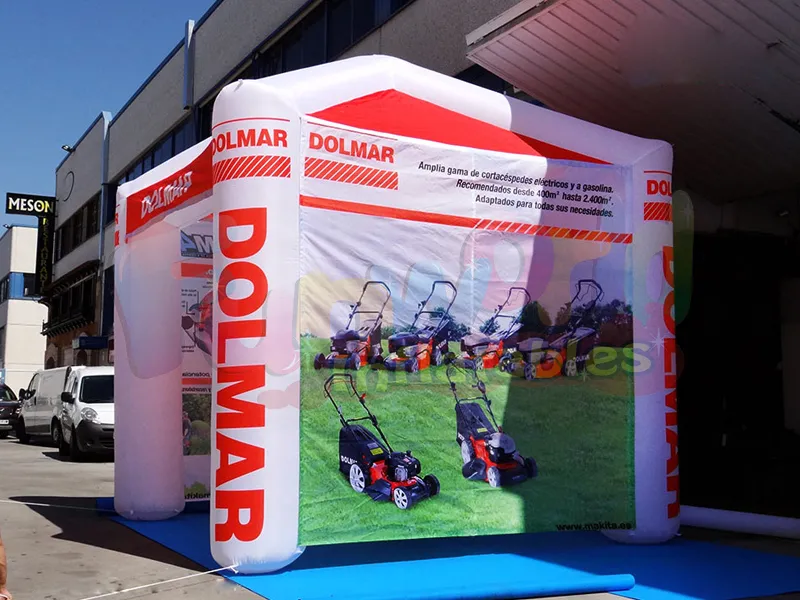 Reklam için satılık yeni tasarım şişme çim çadır booth şişme çadır