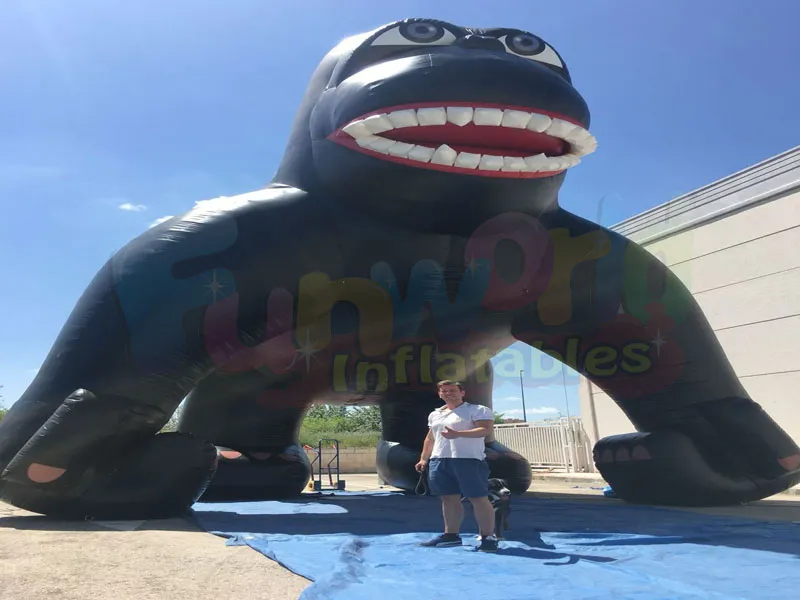 Satılık dev şişme Büyük gorilla reklam balonları şişme King Kong