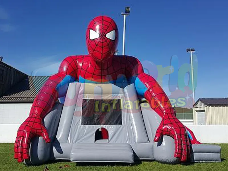 Spiderman combo château gonflable spiderman saut château combo maison de rebond
