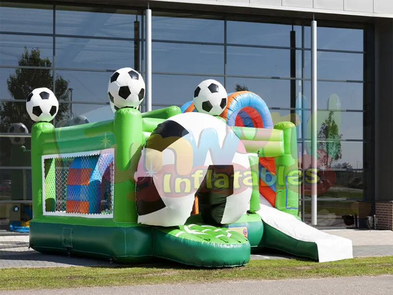 Multiplay football inflatable bouncy castle multiplay soccer inflatable bouncer castle