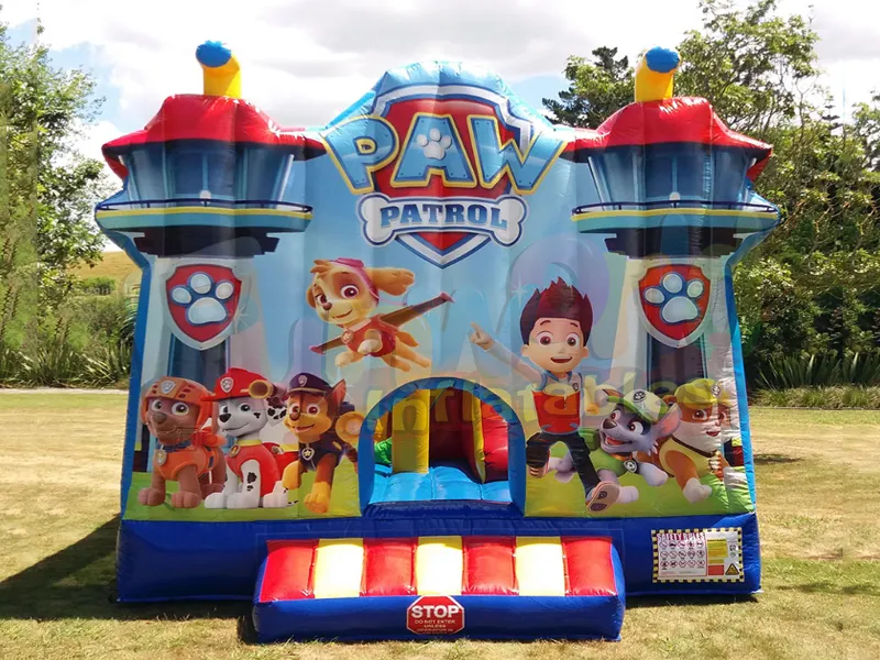 Paw patrol toboggan à thème château gonflable attractions combo gonflables