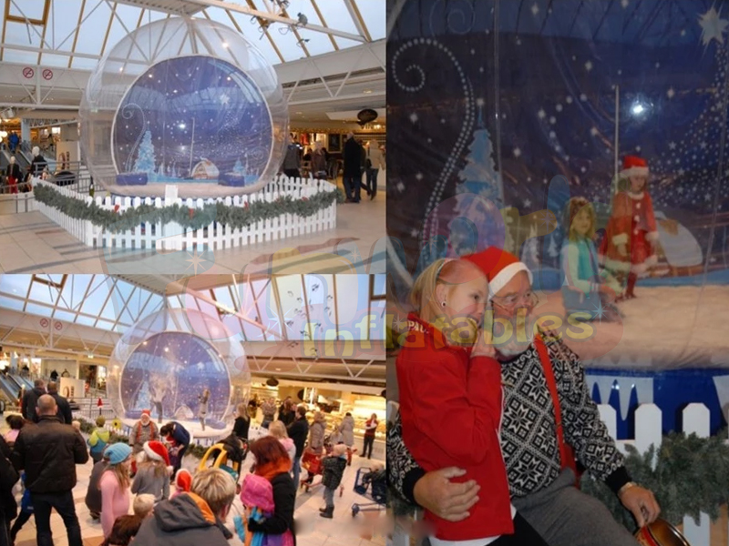 Cheap decorazioni natalizie gonfiabili bubble lodge tenda gonfiabile globo di neve