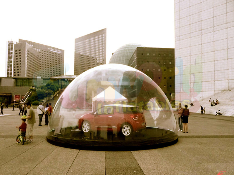 Clear igloo camping tent advertising inflatables transparent inflatable igloo tent