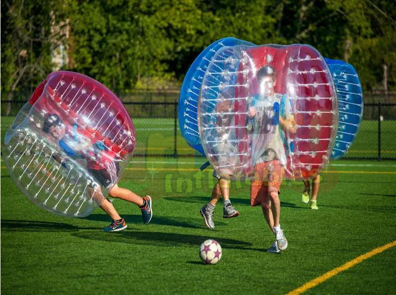 ضمان الجودة فقاعة كرة القدم الكرة فقاعة تناسب zorb كرة القدم لعبة