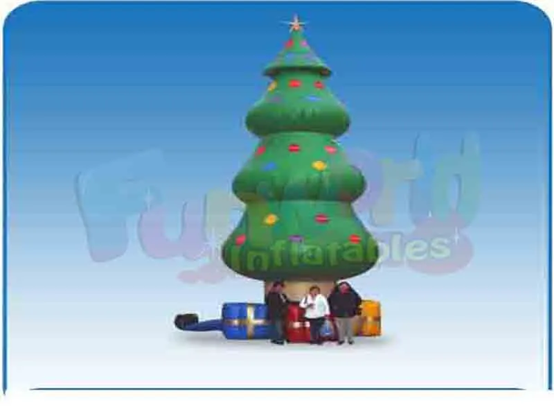 2018 vente chaude airblown coloré gonflable arbre de Noël des idées de décoration de Noël