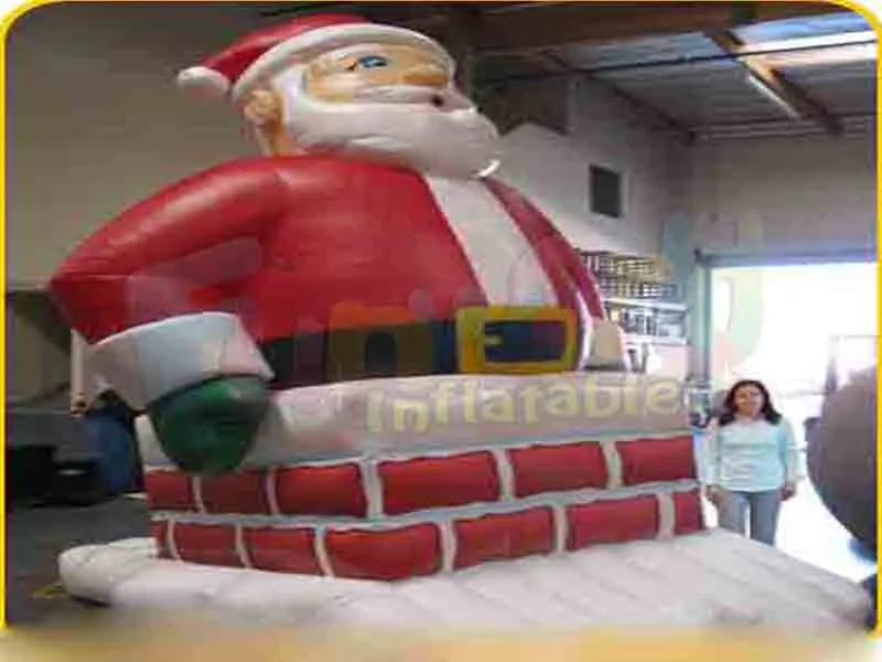 Père Noël gonflable géant pour les meilleures décorations de Noël à vendre