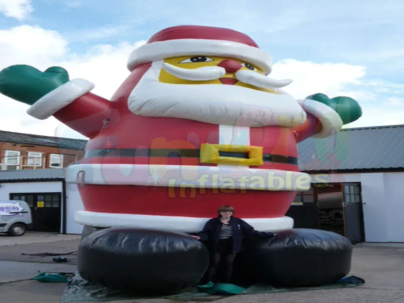 Figure gonflable de Santa gonflable géant gonflable de Santa de décorations extérieures de Noël