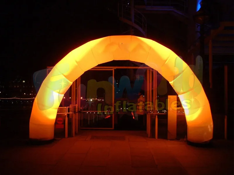 Événements arche d'entrée d'éclairage LED publicité gonflable arc gonflable pas cher à vendre
