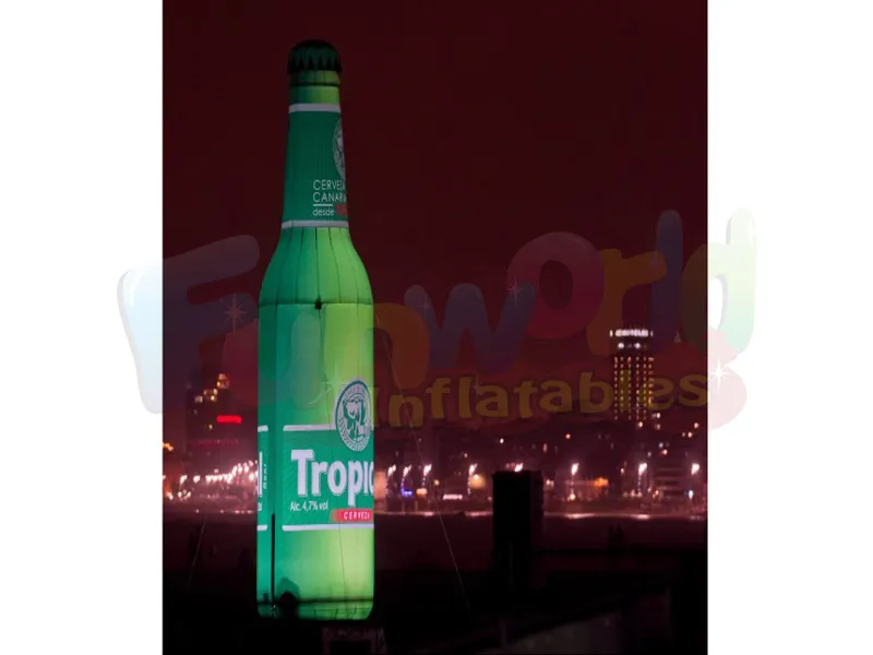 Bouteilles illuminées gonflables gonflables de LED signes de décoration d'éclairage d'éclairage en