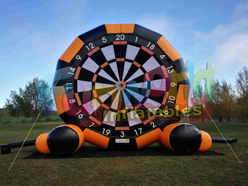 Interactive sports games inflatable football darts inflatable soccer dart board