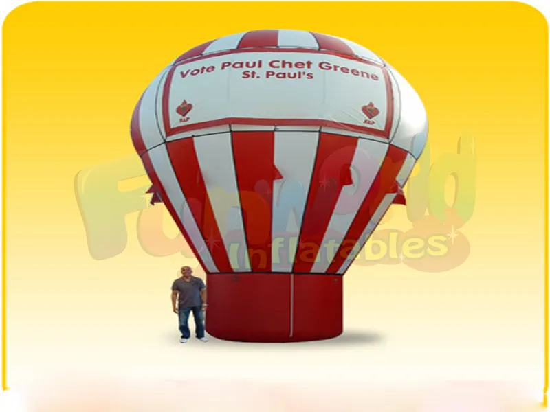 Sıcak hava balonu şekilli şişme keşif reklamı şişme zemin balon