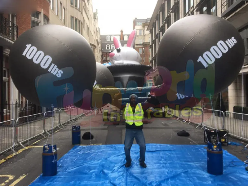 Bespoke helium shapes inflatable marker sphere letter balloons for outdoor events