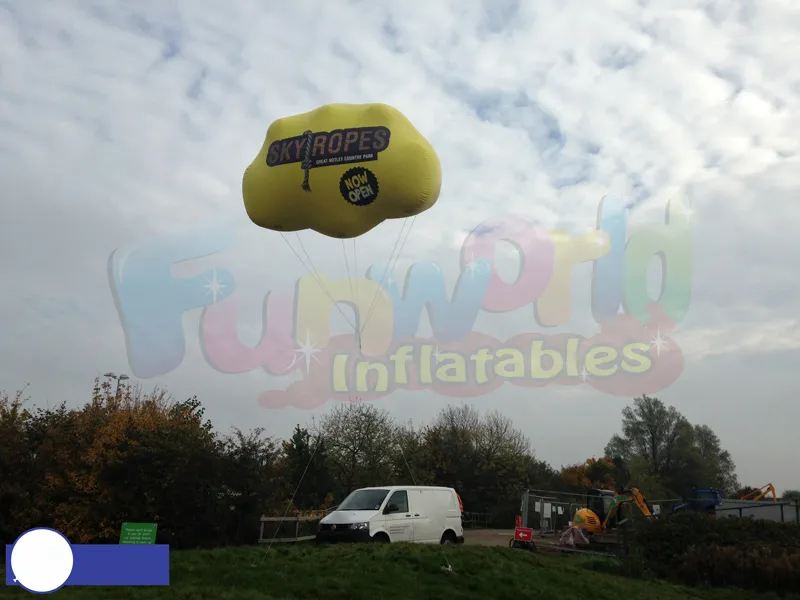 Big helium number balloons inflatable helium floating branded clouds inflatable cloud balloon