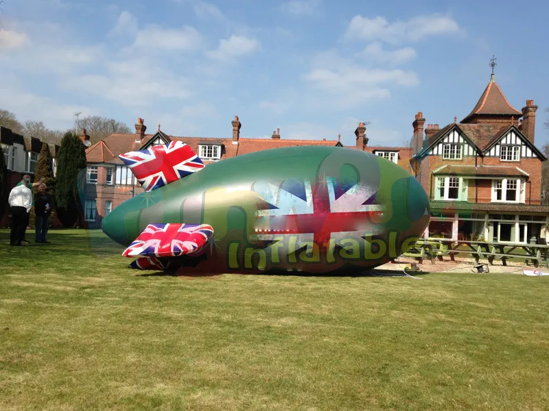 Promotional blimp giant floating animals outdoor inflatable blimp on sale