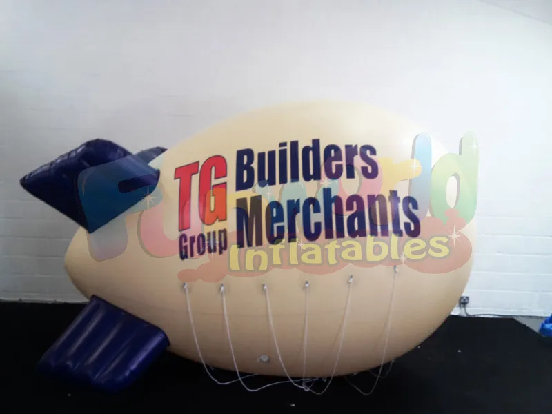 Customized size airship balloon helium filled bespoke shapes zeppelin airship for sale