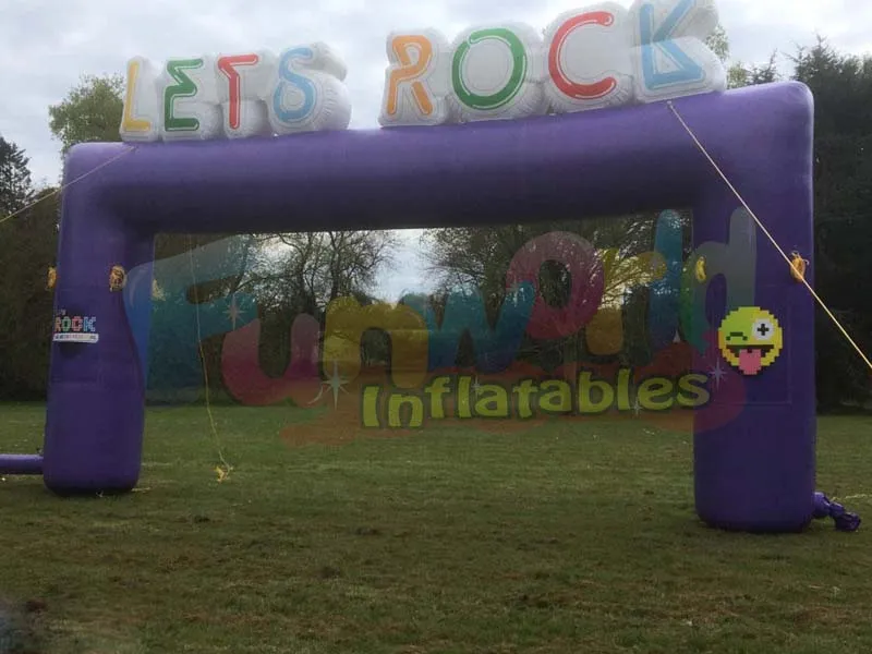 Terminer et démarrer les arches gonflables pour l'arc d'événement de porte gonflable marathon