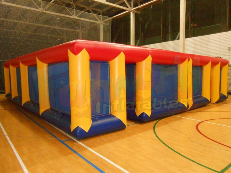Giant laser tag inflatable laser maze labyrinth attraction inflatable haunted maze