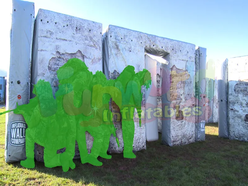 Obstáculos inflables de alta calidad para la venta de paredes inflables equipos de paintball