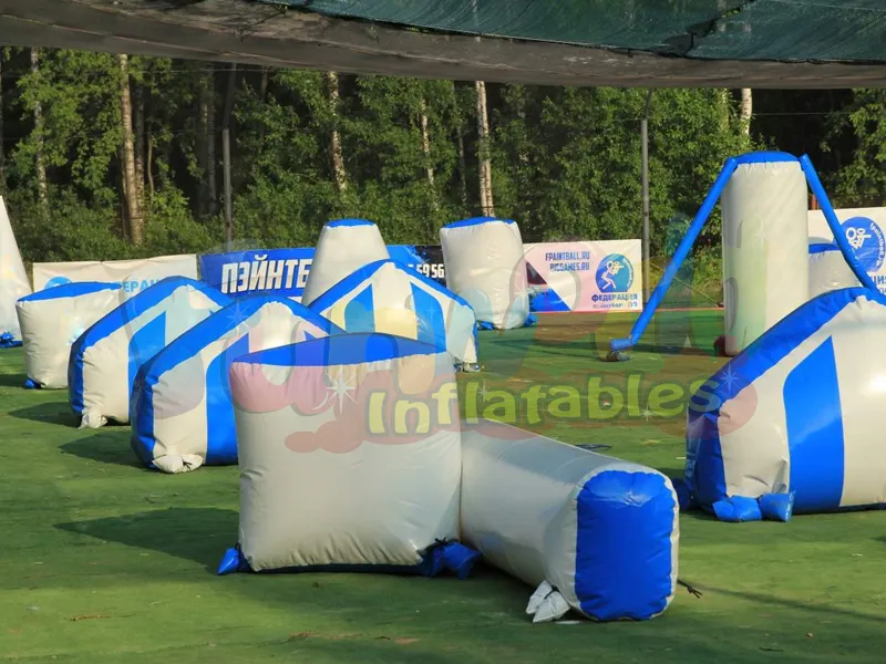 Disparos de pintura en China colocan obstáculos de paintball en la arena del láser para niños y adul