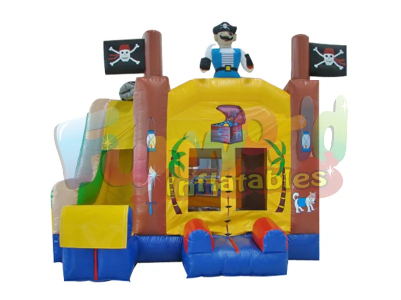 Komik korsan 3 in 1 bouncy kale açılan çocuklar için satılık korsan gemisi yaşam dolu kale