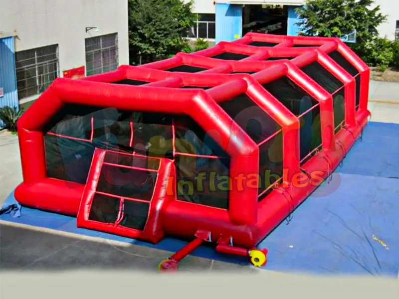 Yeni şişme paintball arena şişme spor alanı paintball bunker çadır