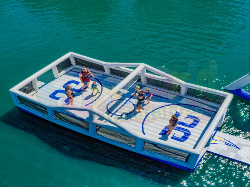 PVC su sporları şişme sabun futbol arena şişme su voleybol sahası