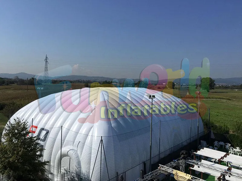 Açık olay dev şişme kubbe çadır geçici şişme yapılar küp çadır