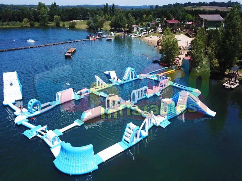 2019 yeni marka açık şişme su parkı parcours aquatique