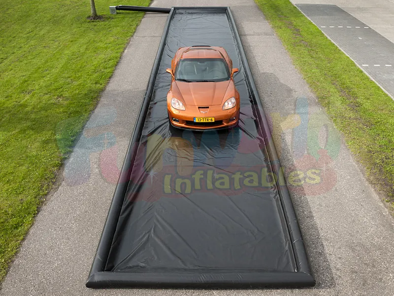 Glissière gonflable populaire de lavage de voiture n glissent le tapis de lavage de voiture gonflabl
