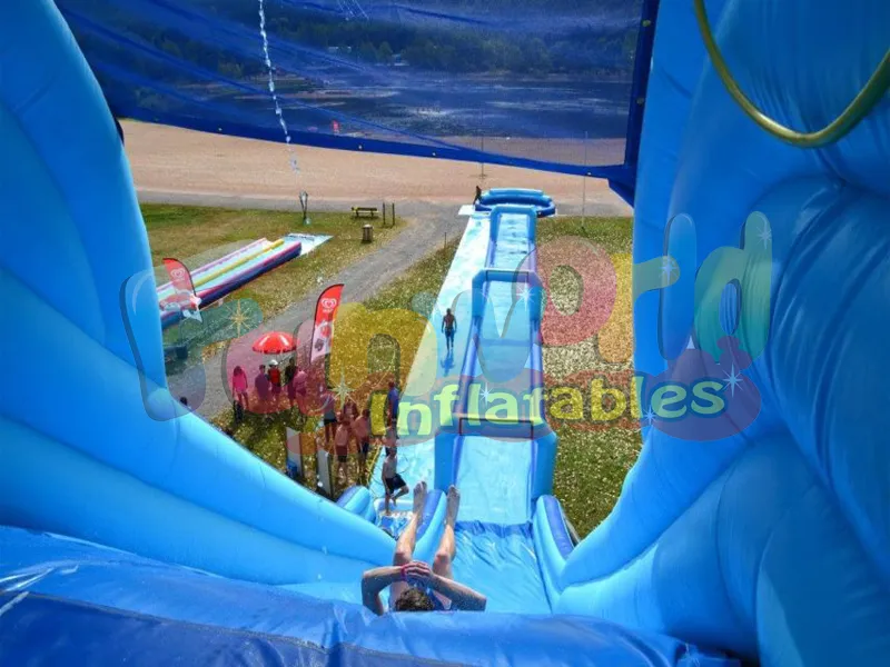 Glissière d'eau gonflable géante longue durable d'hippopotame pour adultes
