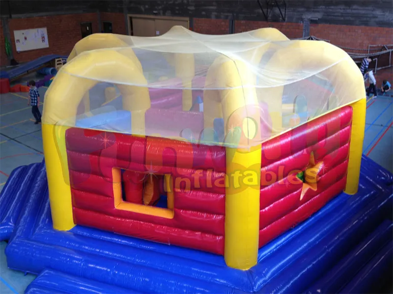 Yeni keskin nişancı şişme spor muhafazaları keskin nişancı zıplayan kale şişme labirent