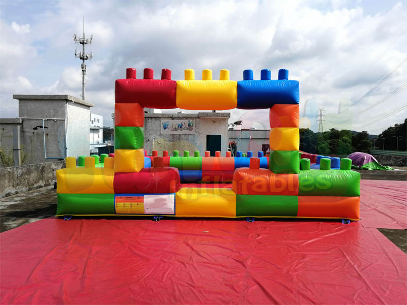 Kids sport inflatable fence wall inflatable pony hops sale