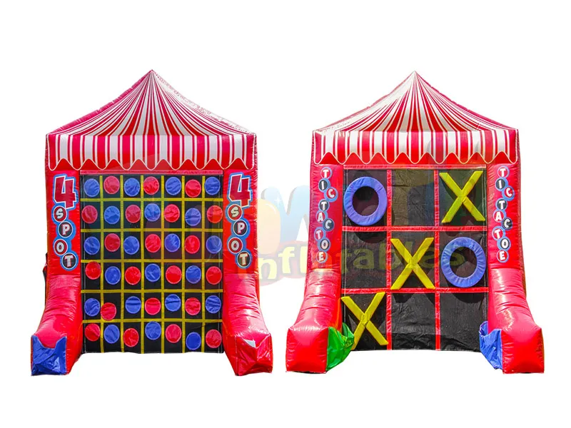 Açık basketbol karnaval şişme tic tac toe şişme tic tac toe çekim